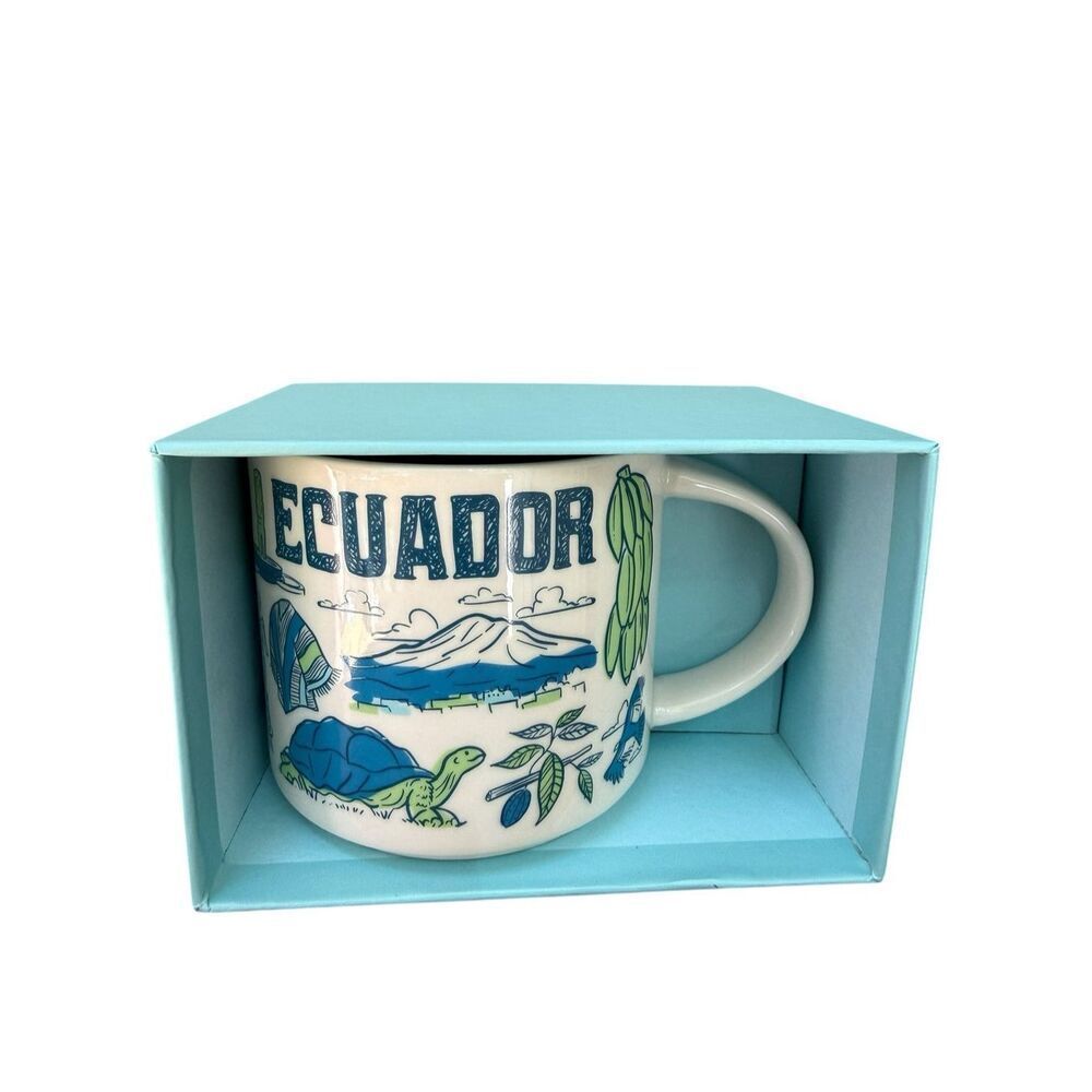 Starbucks Ecuador Been There Series Across the Globe 14 oz Coffee Mug NEW w/Box